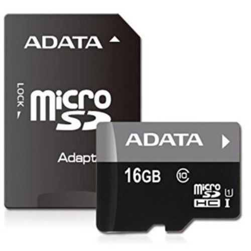 A-DATA Memorijska kartica UHS-I MicroSDHC 16GB class 10 + adapter AUSDH16GUICL10-RA1 slika 1