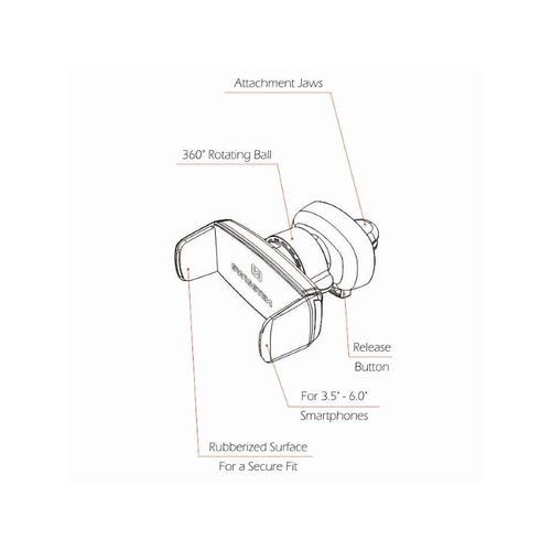 SWISSTEN držač za mobitel, za ventilaciju S-GRIP AV-2 slika 4