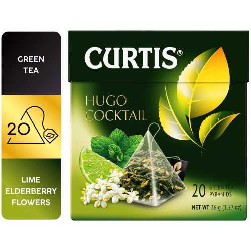 Curtis Hugo Cocktail-  Zeleni čaj sa mentom, citrusima i zovom, 20x1.8g 1515250 slika 1