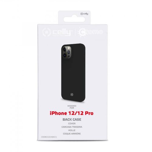 CELLY Futrola CROMO za iPhone 12 i 12 PRO u CRNOJ boji slika 4