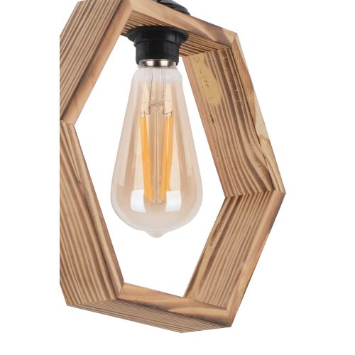 Hexagon Natural Natural Chandelier slika 4