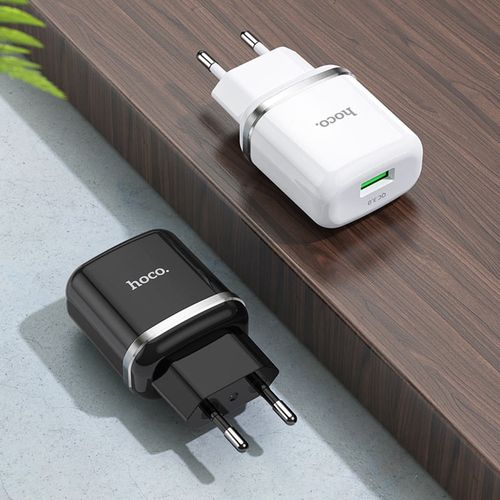 Hoco - Zidni punjač Special (N3) - USB-A 18W 3A s kabelom USB-A na USB Type-C 1m - crni slika 6