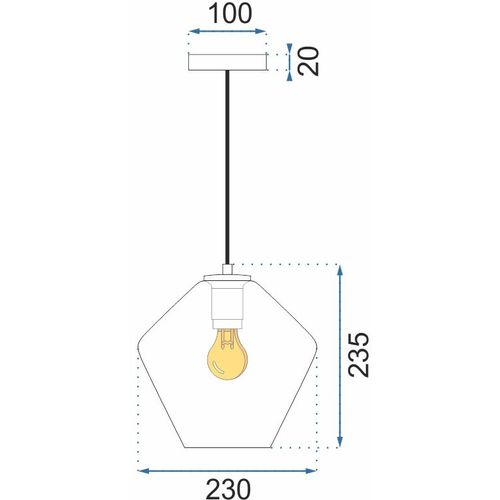 TOOLIGHT Staklena stropna svjetiljka APP439-1CP APP440-1CP slika 18