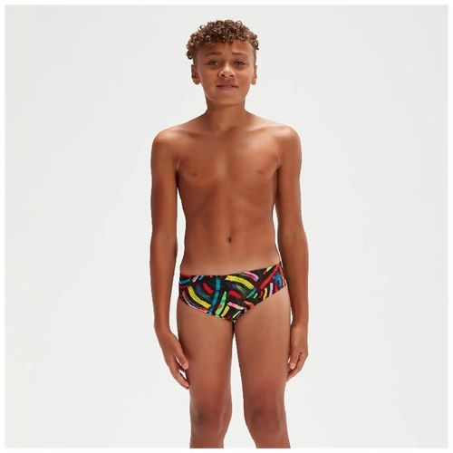 Kupaće Gaće Speedo Brushstrokes Brief Black/Yellow slika 2