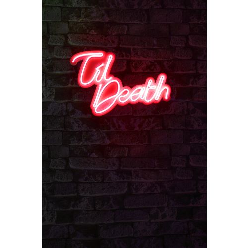 Wallity Ukrasna plastična LED rasvjeta, Til Death - Red slika 9