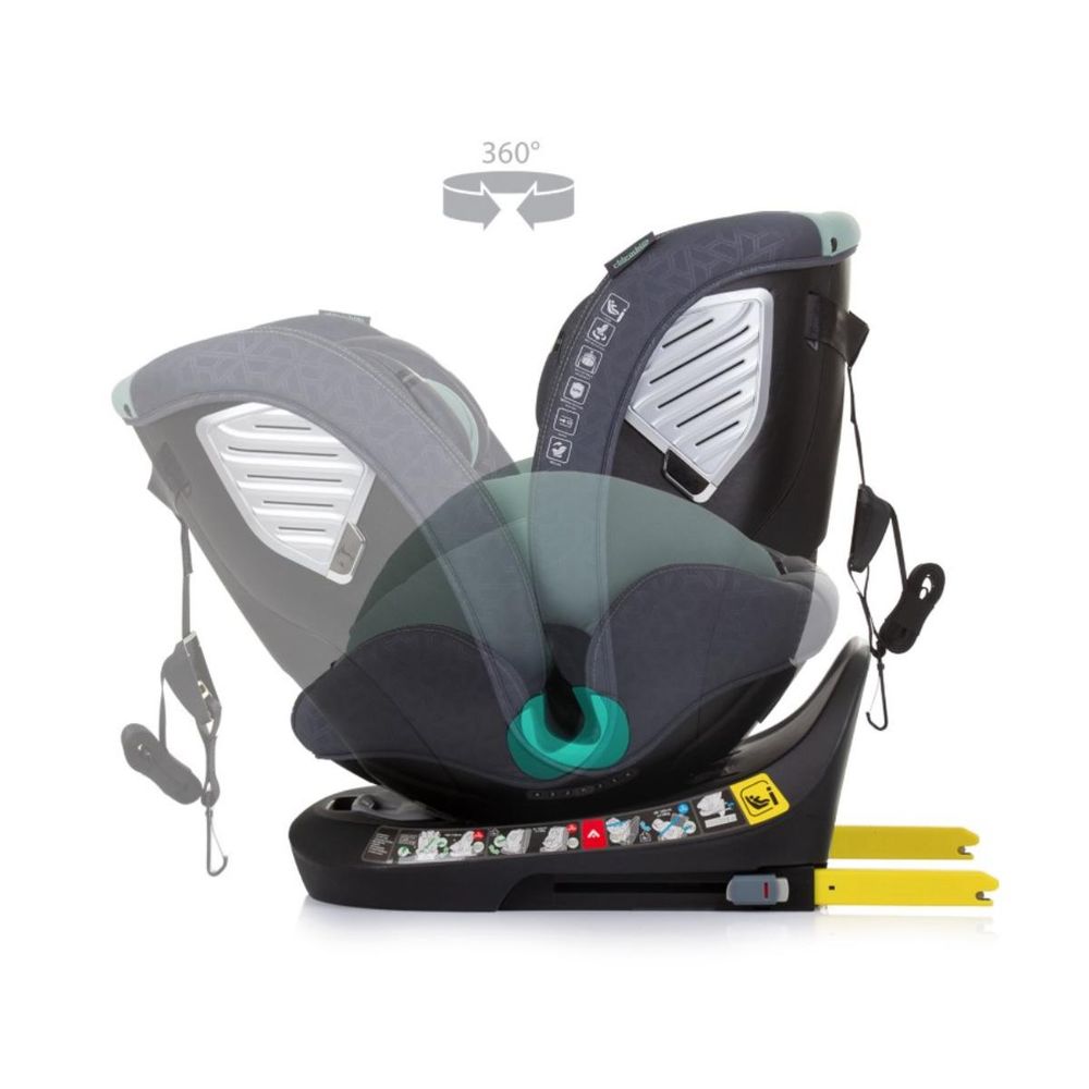 Chipolino Autosjedalica Supreme i-Size 40-150cm Isofix Stksu02404pg, Pastel Green slika 7