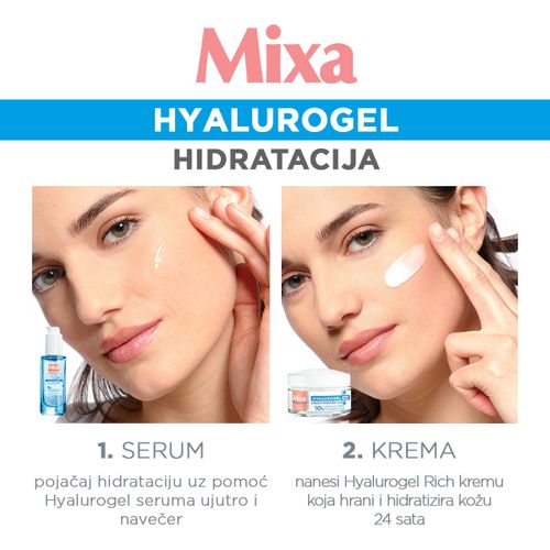 Mixa Hyalurogel Rich njega za intenzivnu hidrataciju osjetljive i suhe kože 50 ml slika 6