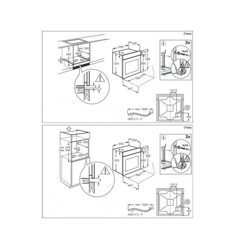 Electrolux ugradbena pećnica EOD3F40BX slika 3