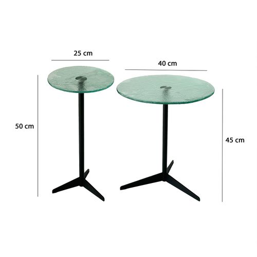 Solis - Transparent, Black Transparent
Black Side Table Set slika 8