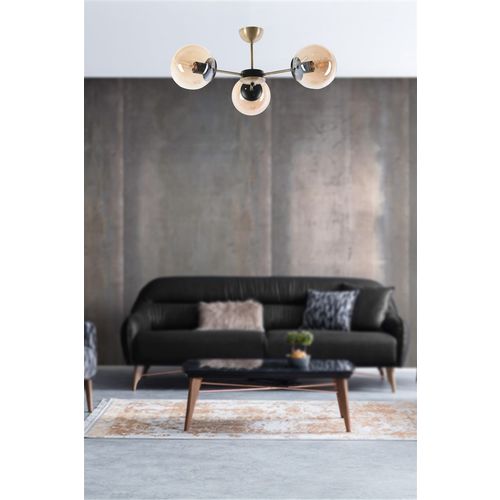 Venüs 3 Lü Bal Camlı Avize Copper Chandelier slika 1