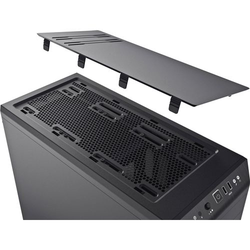 be quiet! BG021 PURE BASE 600 Black, MB compatibility: ATX, M-ATX, Mini-ITX, Two pre-installed Pure Wings 2 fans, Water cooling optimized with adjustable top cover vent (up to 360mm) slika 7