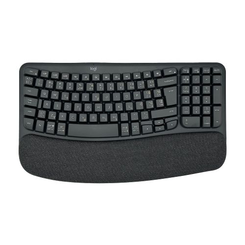 Logitech Wave Keys bežična ergonomska tipkovnica, crna, SLO gravura slika 1