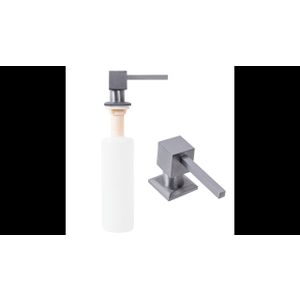 DOZATOR ZA SAPUN REA NICKEL BRUSH SQUARE INOX