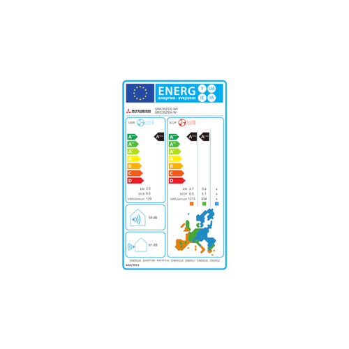 Mitsubishi Heavy Industries klima uređaj 3,5kW SRK35ZSX-WF/SRC35ZSX-W slika 4