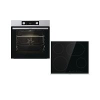 Gorenje SteelSteam ugradni set - Multistemska rerna BOS6737E06X + Staklokeramička ploča ECT43X