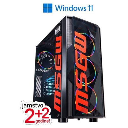 Računalo MSGW Gamer a281, R5-3600, 8GB, 500GB, RX6500 XT, Windows 11 Home slika 1