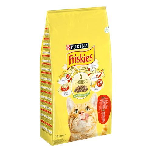 Friskies® Adult, ukusna kombinacija govedine i piletine, s povrćem, 10 kg  slika 1