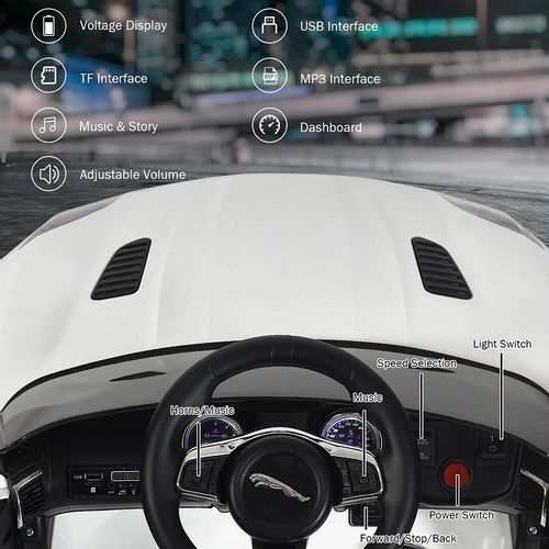 Dječji autić na akumulator Jaguar F-Type - White slika 9