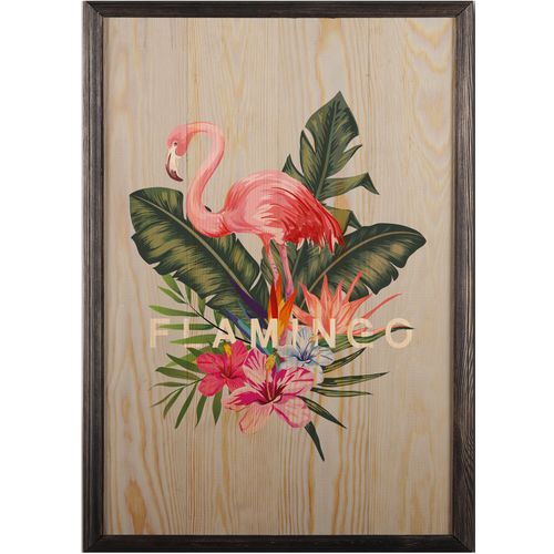 Wallity Drvena uokvirena slika, Flamingo XL slika 2