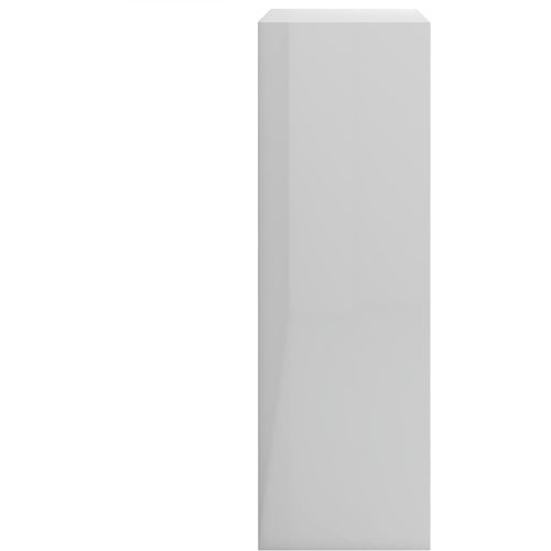 Polica za knjige sjajna bijela 60x24x74,5 cm konstruirano drvo slika 38