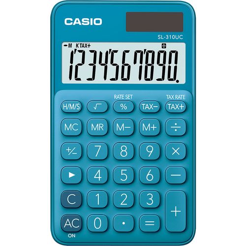 Kalkulator CASIO SL-310 UC-BU plavi KARTON PAK. bls slika 1