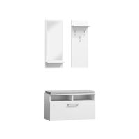 Set za hodnik P-003 - lamelirana ploča - bijeli