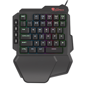 Natec NKG-1319 GENESIS THOR 100 RGB, Mechanical Gaming Keypad, Switch type: Outemu Red, Antighosting, RGB Backlit, Wired, USB