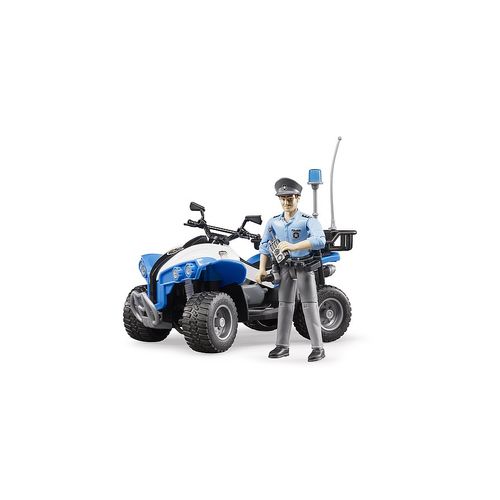 Bruder Motor Quad Police Sa Figurom slika 1