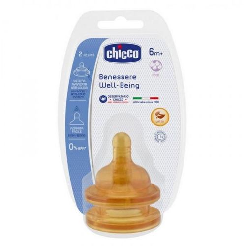 CHICCO sisač lateks Well Being 6m+, latex 2/1 white 2085420 slika 1