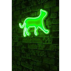 Wallity Ukrasna plastična LED rasvjeta, Kitty the Cat - Green