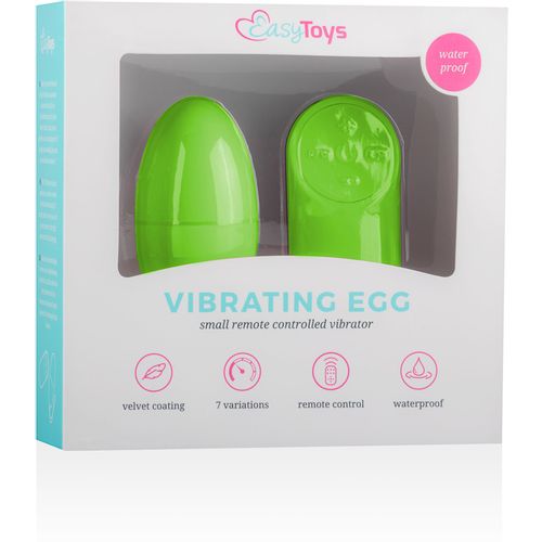Vibracijsko jaje Easytoys - s daljinskim upravljačem, zelena slika 7