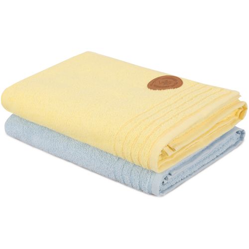 Colourful Cotton Set ručnika za kupanje (2 komada) 410 - Light Yellow, Blue slika 1