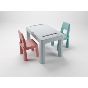 Tega Baby Set dječjeg namještaja (stol, 2 stolice) Teggi Multifun Grey/Pink
