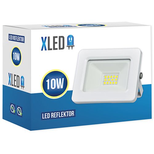XLED 10W LED reflektor 6500K,800Lm,AC220-240V,Beli slika 2