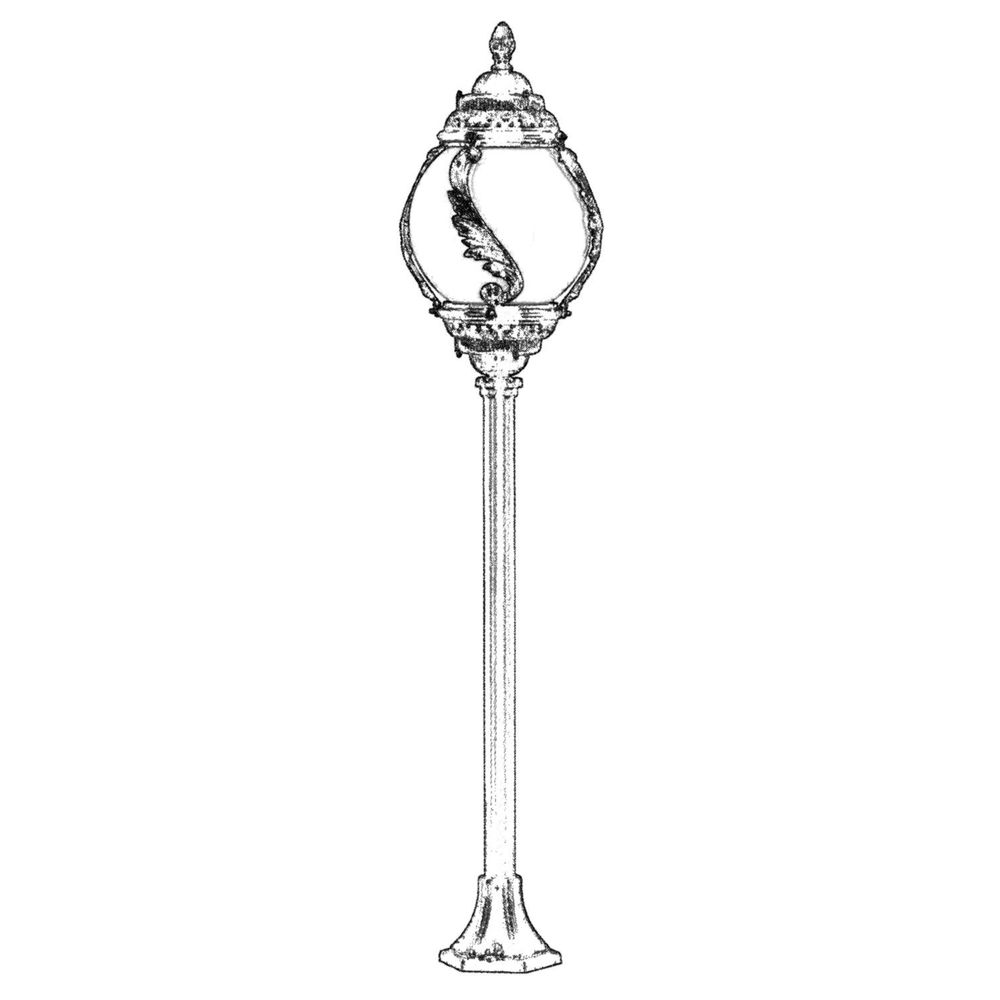 BSU-68182-BSY-M1-B Crna i Bijela Spoljna Podna Lampa slika 2