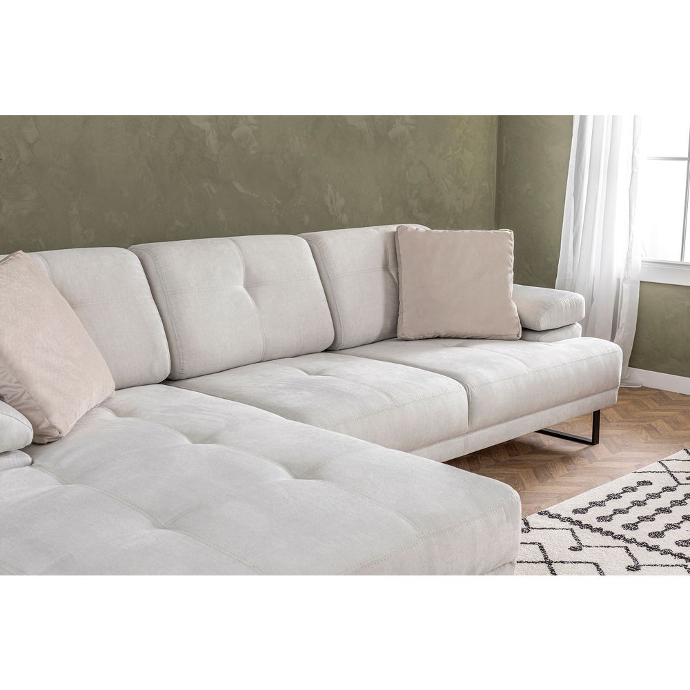 Ugaona Sofa Mustang Large Left - Bež Boja slika 4