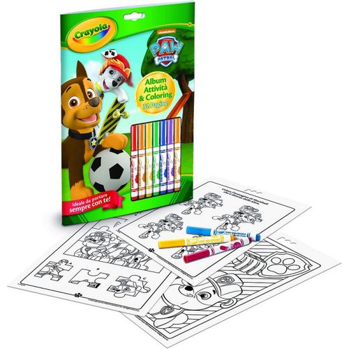 Crayola Bojanka Sa Stikerima Flomasterima Paw Patrol slika 1