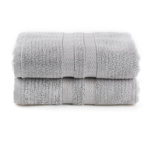 Ayliz - Grey Grey Bath Towel Set (2 Pieces) slika 2