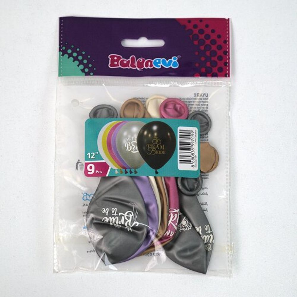 Baloni set 9/1 30 cm TEAM BRIDE slika 1