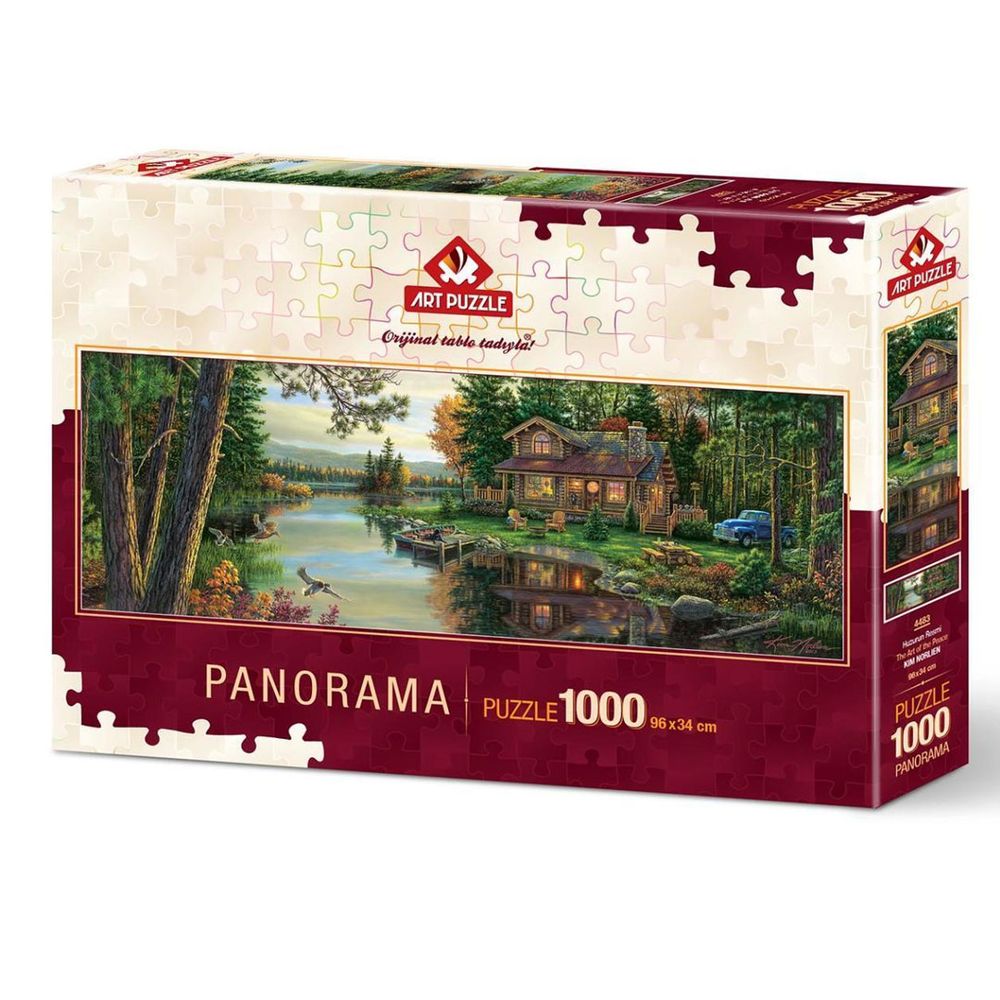 Art Puzzle Koliba pored rijeke 4483 Panorama 1000 pcs slika 1