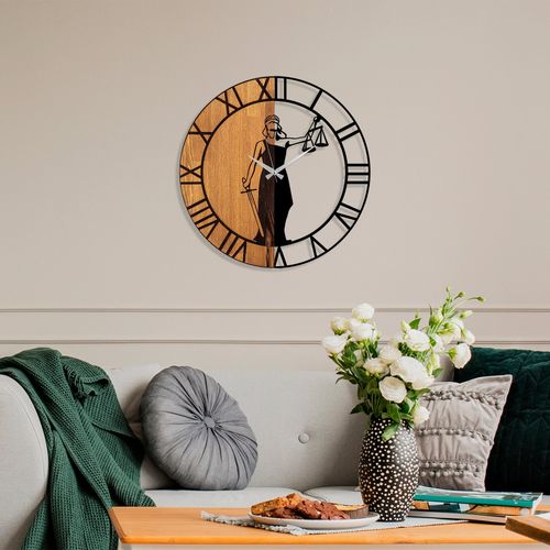 Wallity Ukrasni drveni zidni sat, Wooden Clock - 78 slika 3