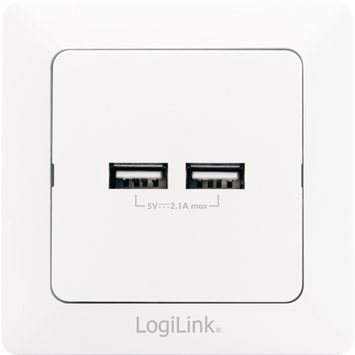 Logilink uzidna utičnica, 2 USB-A slika 3