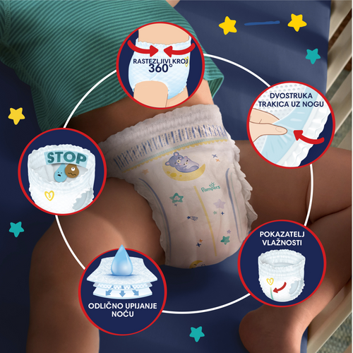 Pampers Night Pants pelene-gaćice slika 6