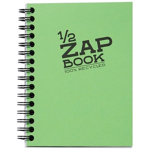 Clairefontaine Demi Zap book A6 80gr 80L, mix boja, spiralni uvez, 100% reciklirani papir slika 4