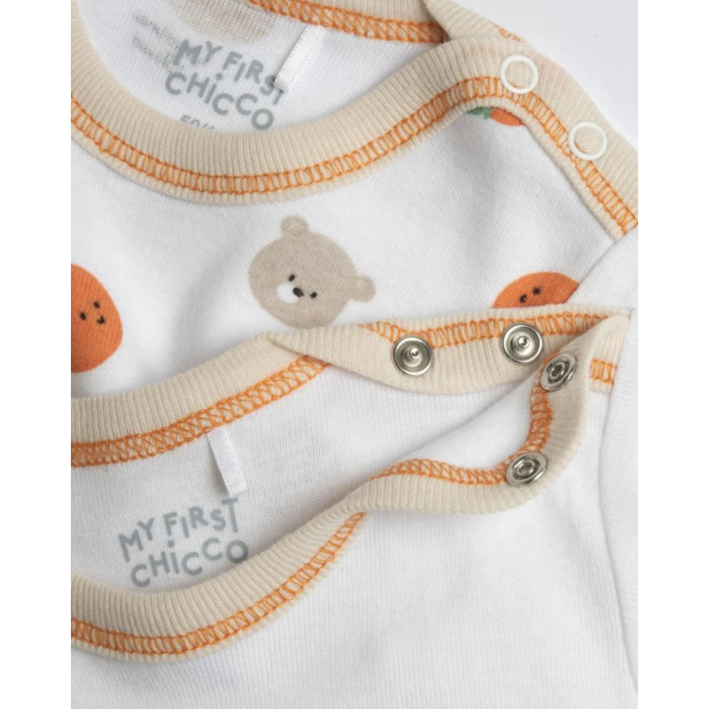 Chicco Bodi sa kratkim rukavima za bebe Citrus, 2kom slika 2