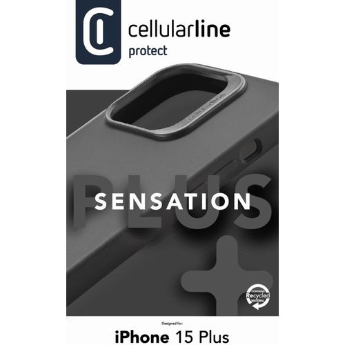 Cellularline Sensation+ silikonska maskica za iPhone 15 Plus black slika 3