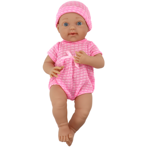 Lutka beba - Ružičasta odjeća, šešir, duda varalica i dekica slika 3