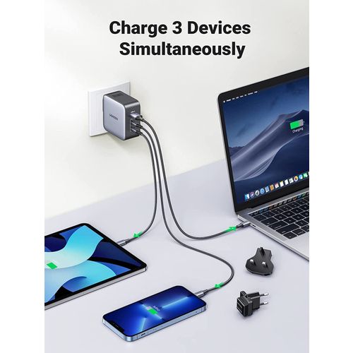 Ugreen Nexode 65W USB A + USB C putni punjač GaN II PD 3.0 slika 8