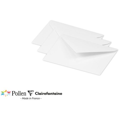 Clairefontaine kuverte Pollen 75x100mm 120gr bijele 1/20 slika 1