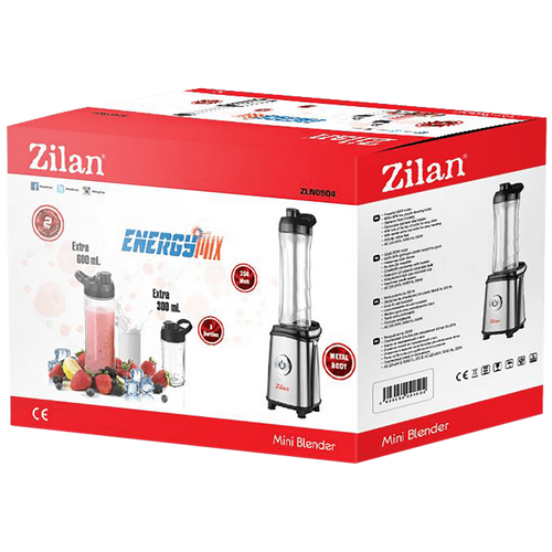 Zilan Blender, za Smothie, 350W, 3 x plastična boca - ZLN0504 slika 2